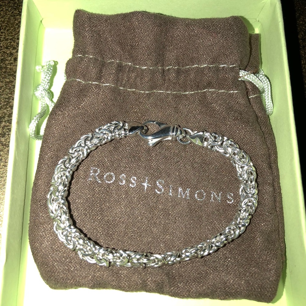 Ross - Simon Sterling SilverByzantine Bracelet - Picture 3 of 3